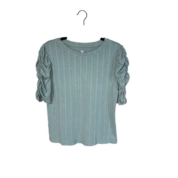 SO Women’s Cropped T-Shirt, Green, Size L, NWT - Picture 1 of 5